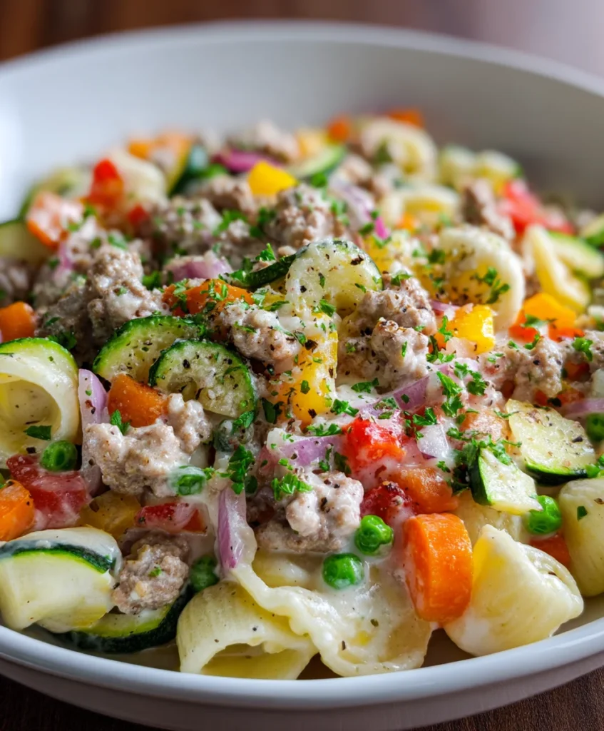 Creamy Ranch Turkey & Veggie Skillet