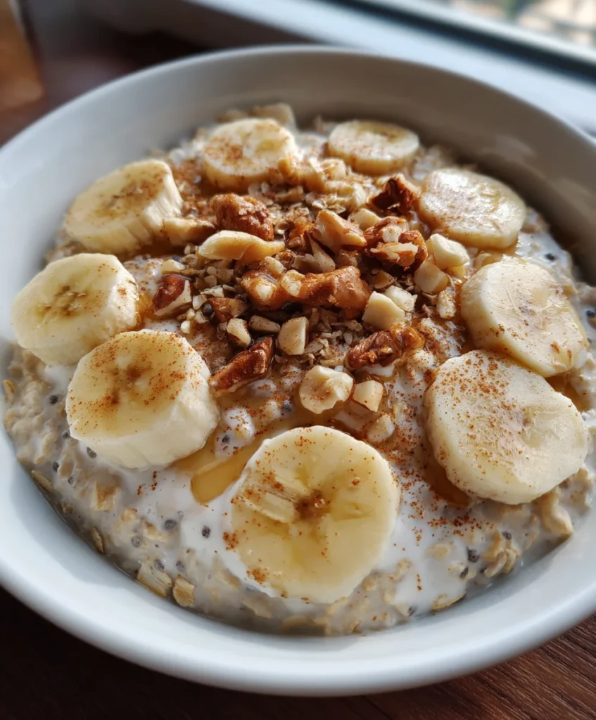Cinnamon Roll Overnight Oats