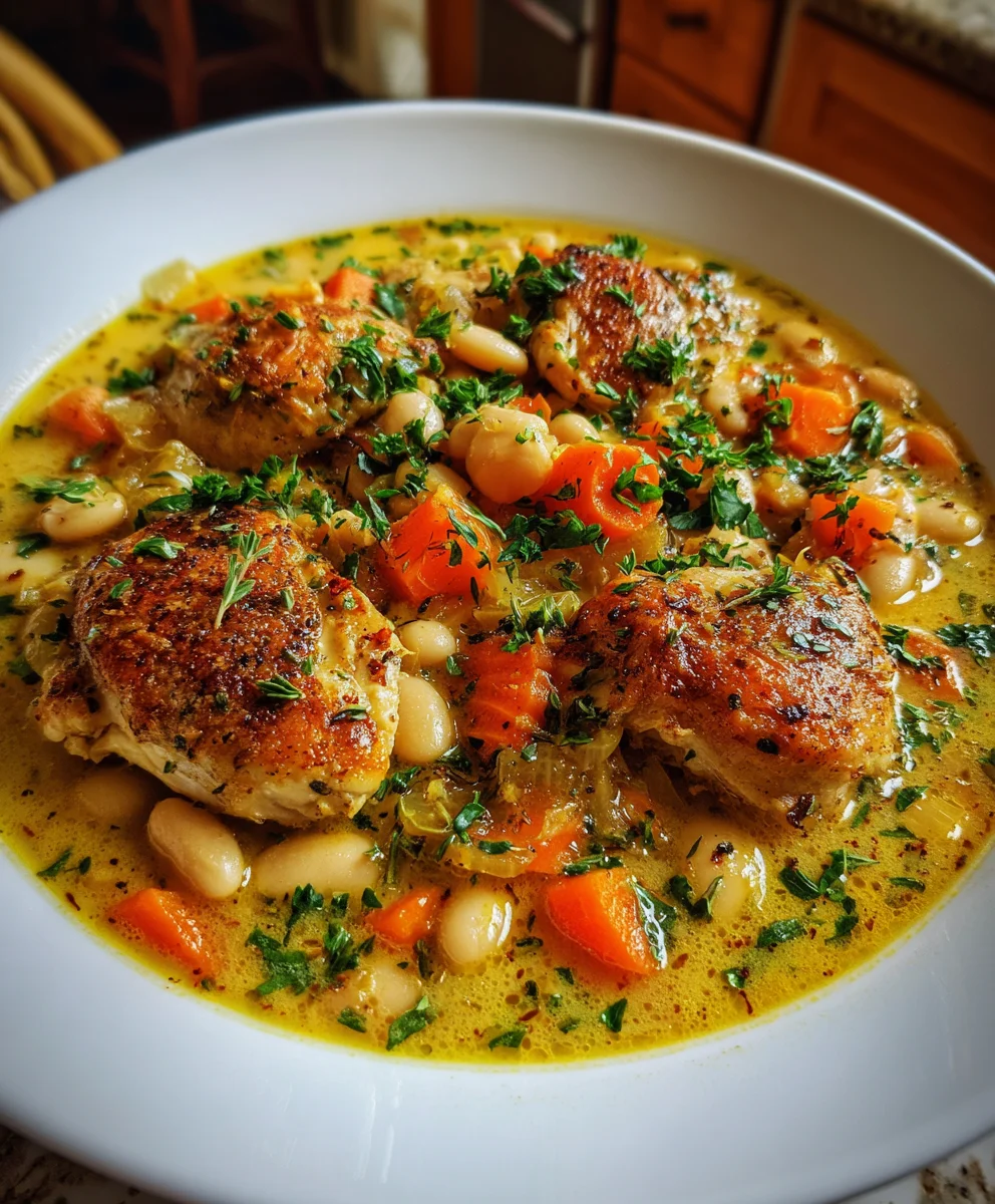 Creamy Chicken White Bean Soup