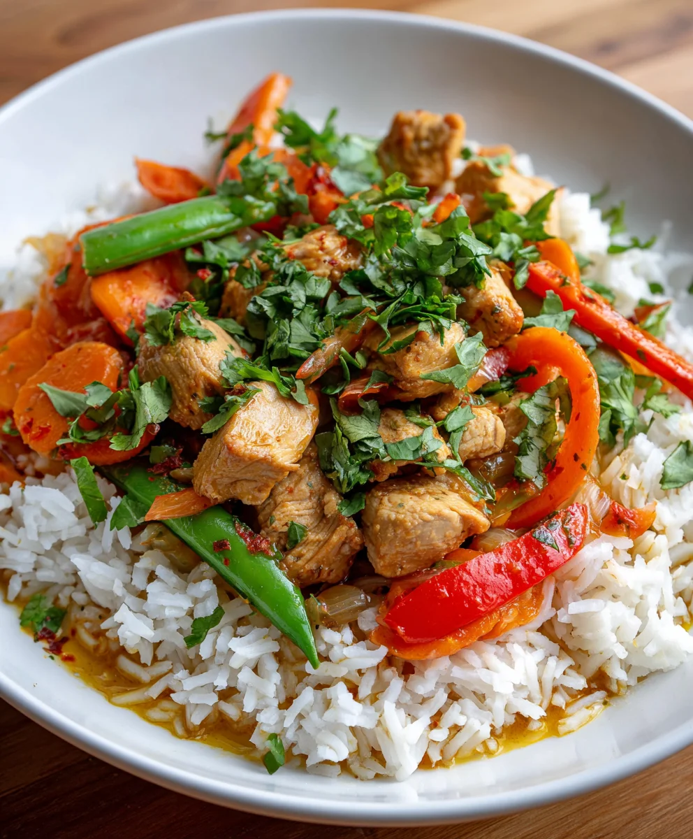 Coconut Chicken Rice Bowl