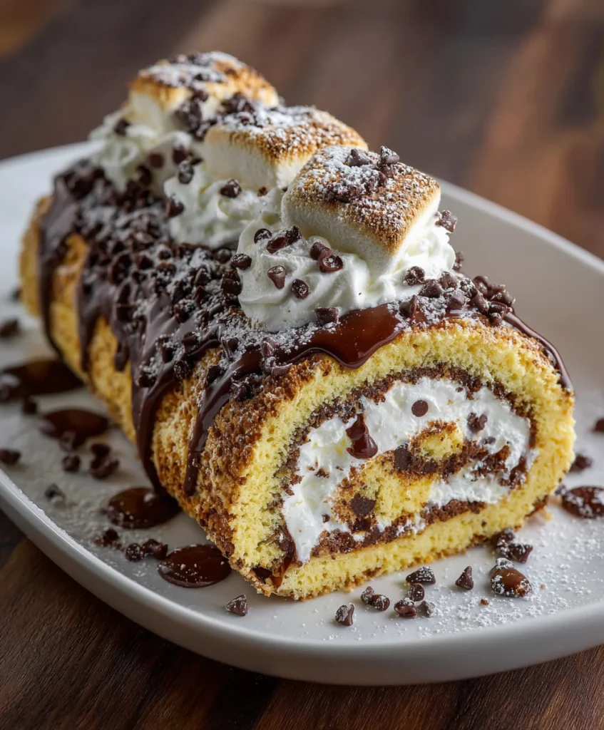 S’mores Swiss Roll