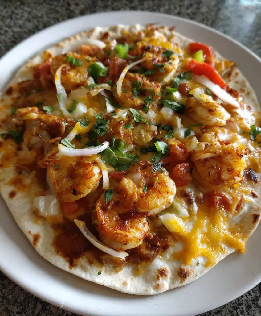 Shrimp Quesadilla with Melty Cheese