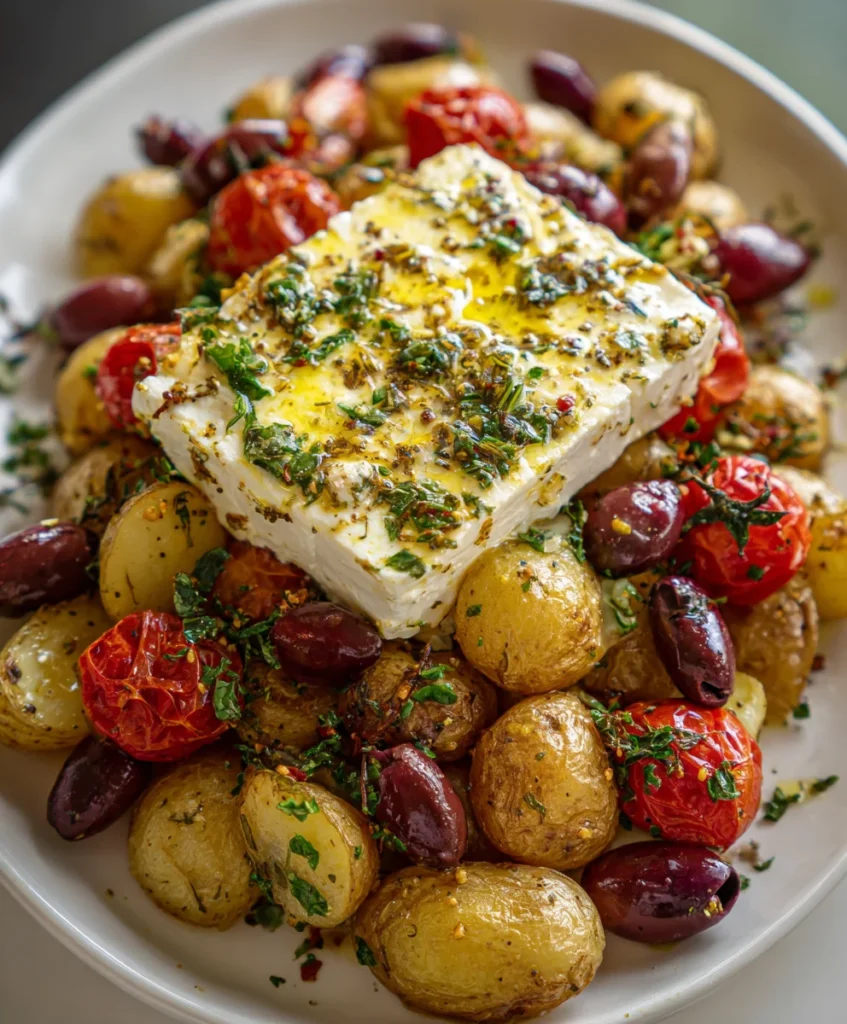 Baked Feta Potatoes