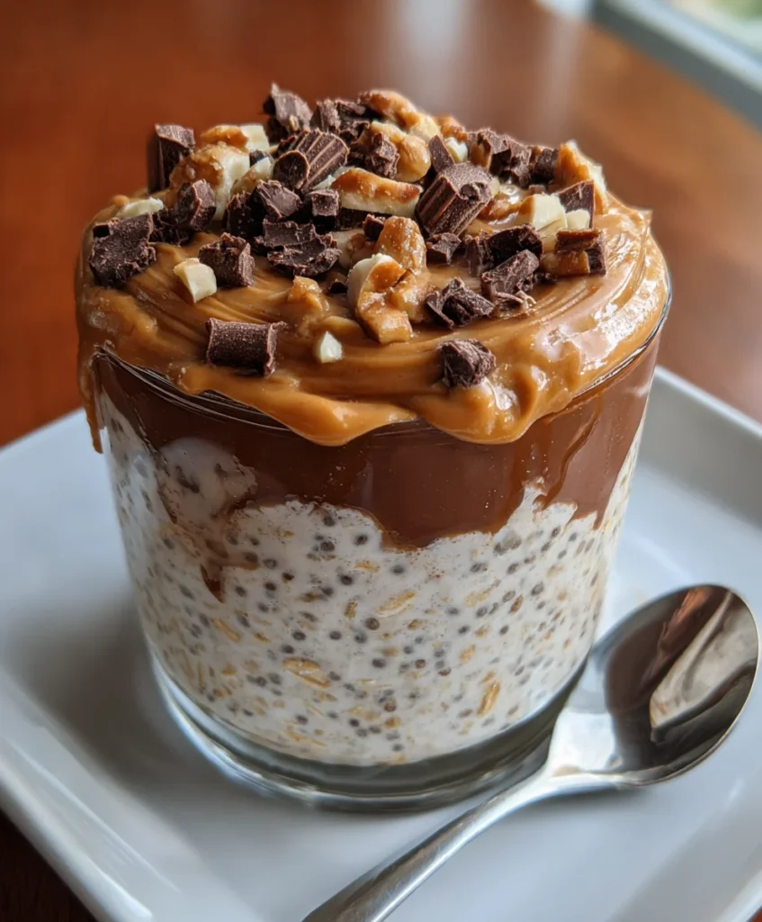 Peanut Butter Cup Overnight Oats