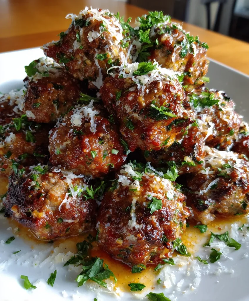 Oven-Baked Italian Meatballs