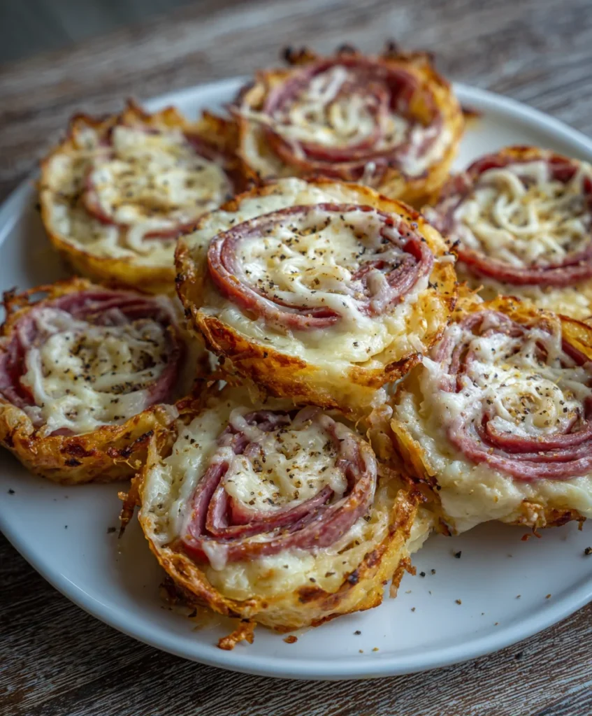 Keto Crispy Reuben Roll-Ups