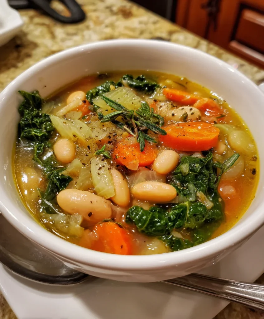 Easy Tuscan White Bean Soup