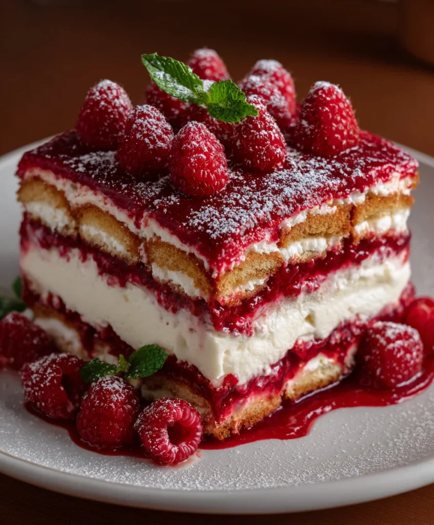 Raspberry Tiramisu