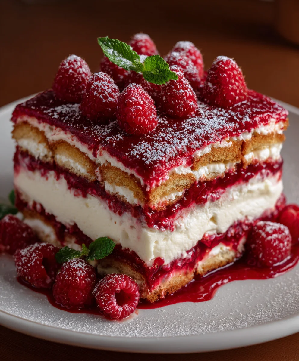 Raspberry Tiramisu