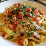 Slow Cooker Cheesy Chicken Penne