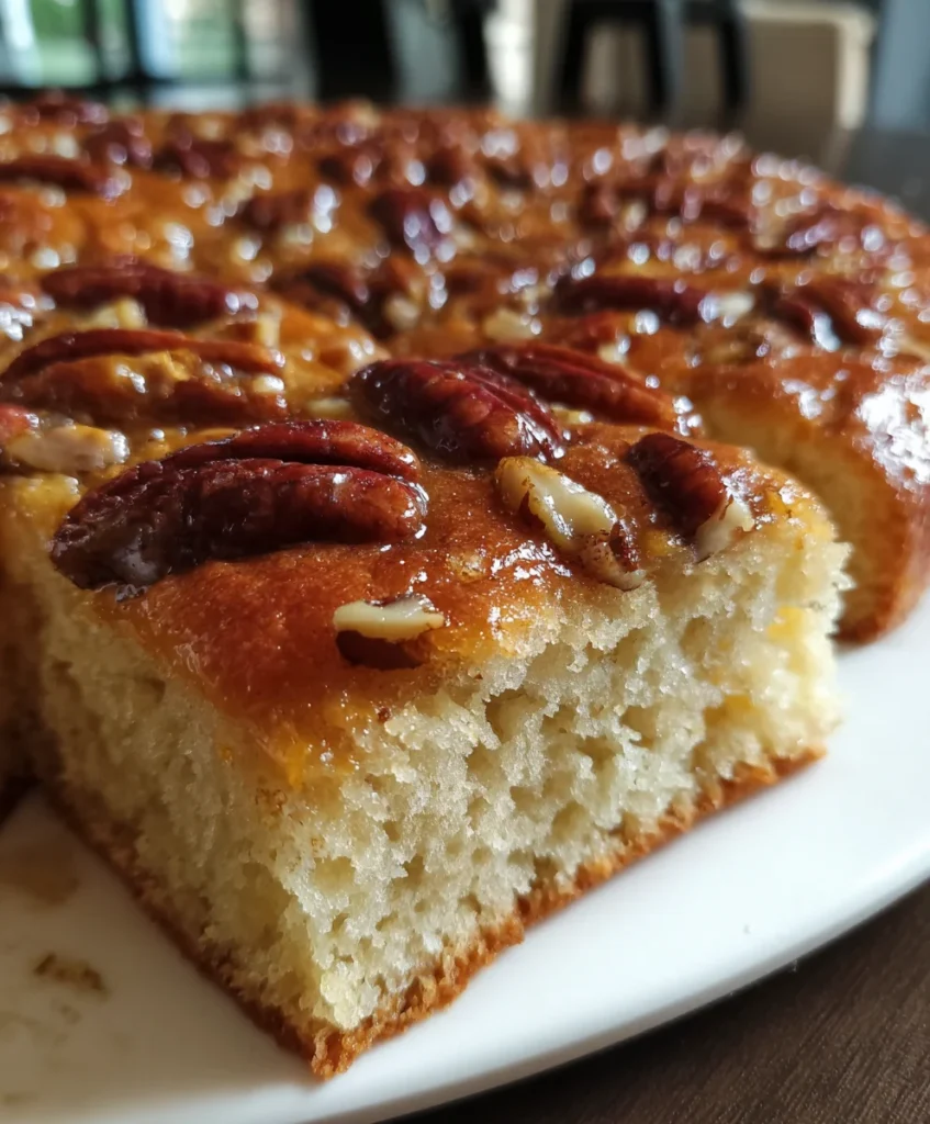 Sticky Pecan Focaccia Bread