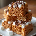No-Bake Coffee Crunch Rice Krispie Cookies
