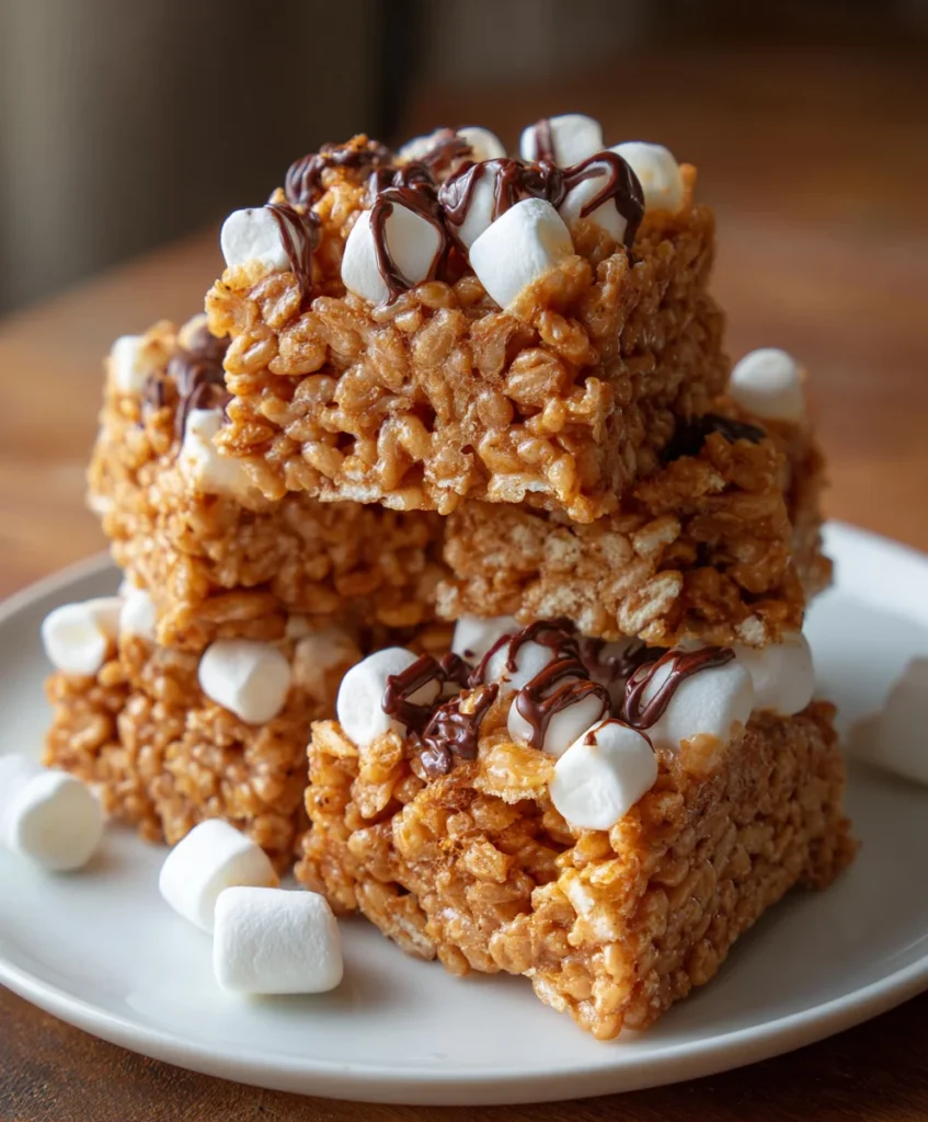 No-Bake Coffee Crunch Rice Krispie Cookies