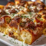 Cheesy Garlic Bread Lasagna Skillet