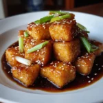 Crispy Honey Garlic Tofu