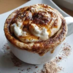 High-Protein Cinnamon Roll Mug Cake