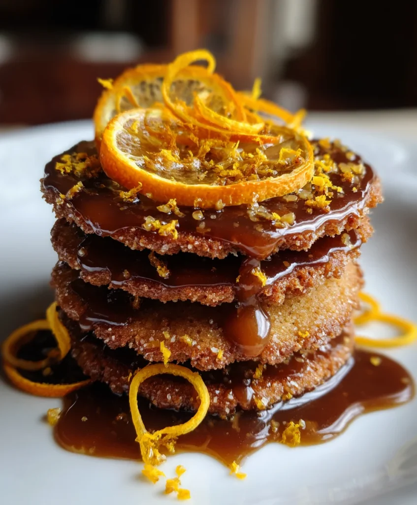Orange Clove Cookies Spiced Glaze