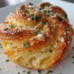 Cheesy Garlic Cruffin
