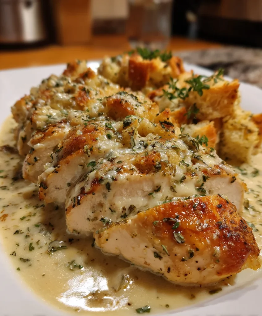 Crockpot Chicken and Stuffing