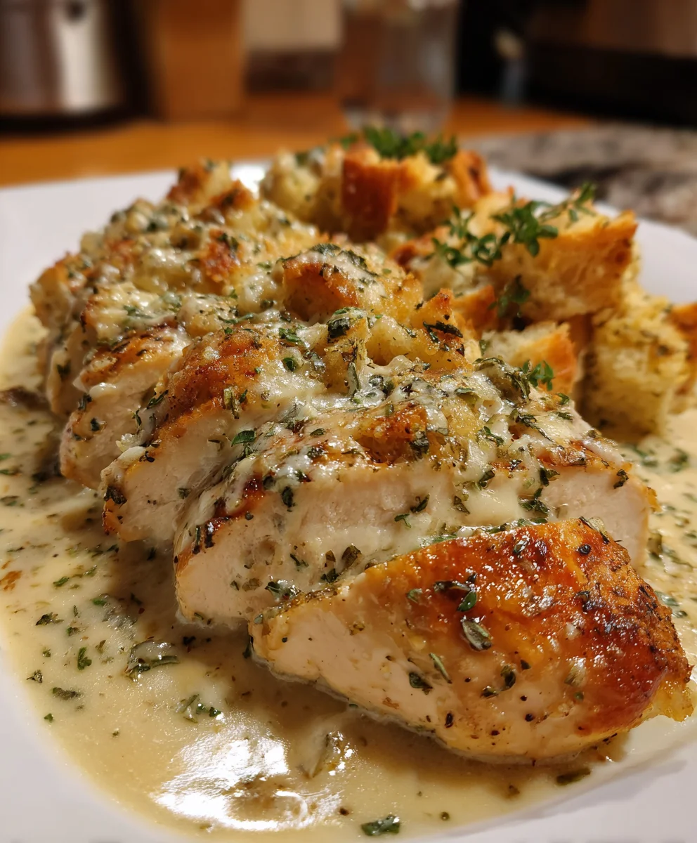 Crockpot Chicken and Stuffing