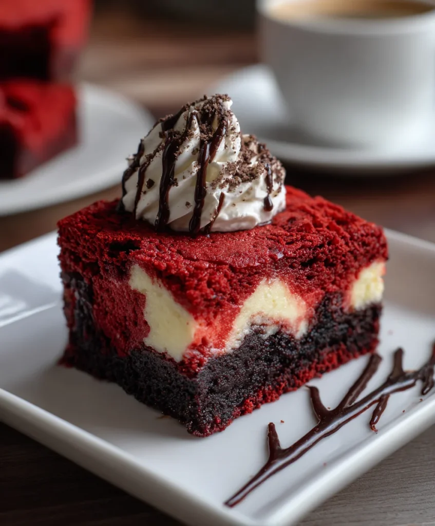 Red Velvet Cheesecake Brownies
