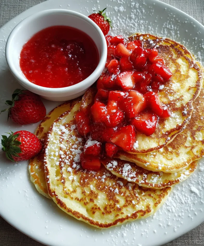 Cottage Cheese Pancakes Strawberry