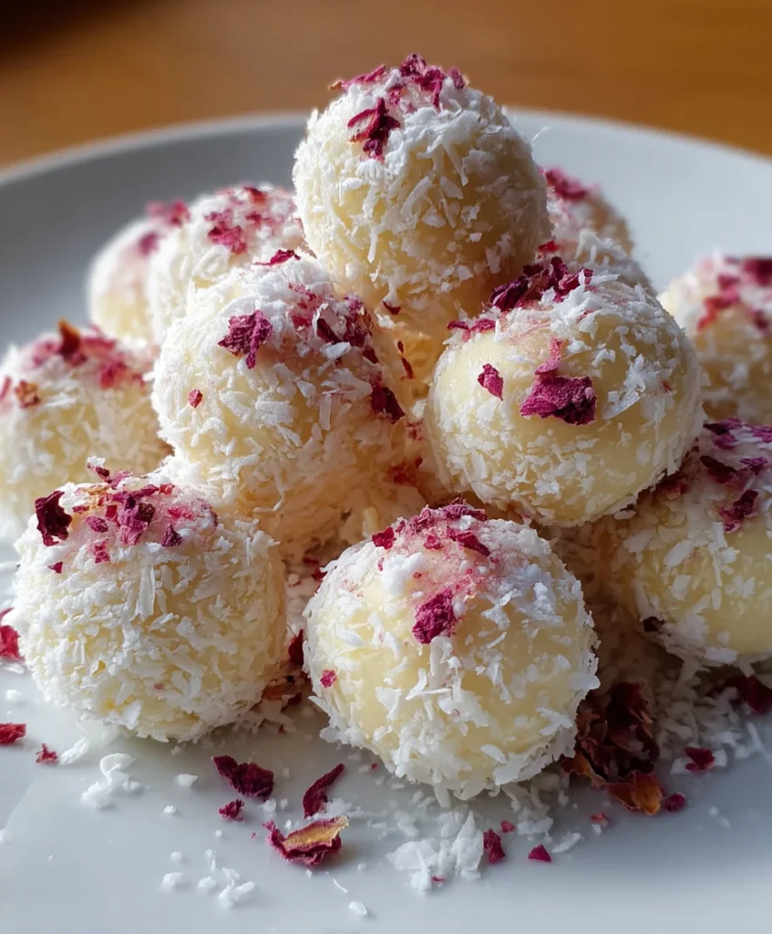 Rose White Chocolate Truffles