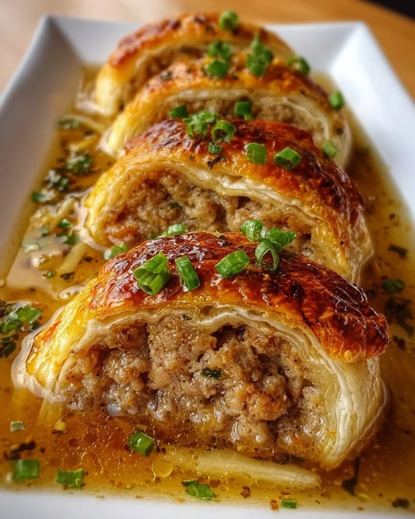 Delicious easy Christmas sausage rolls ready for festive celebrations.