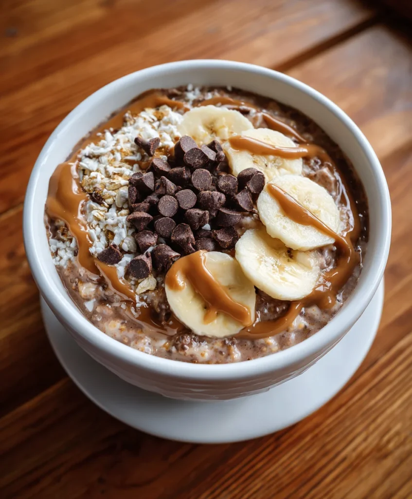 Chocolate Peanut Butter Overnight Oats
