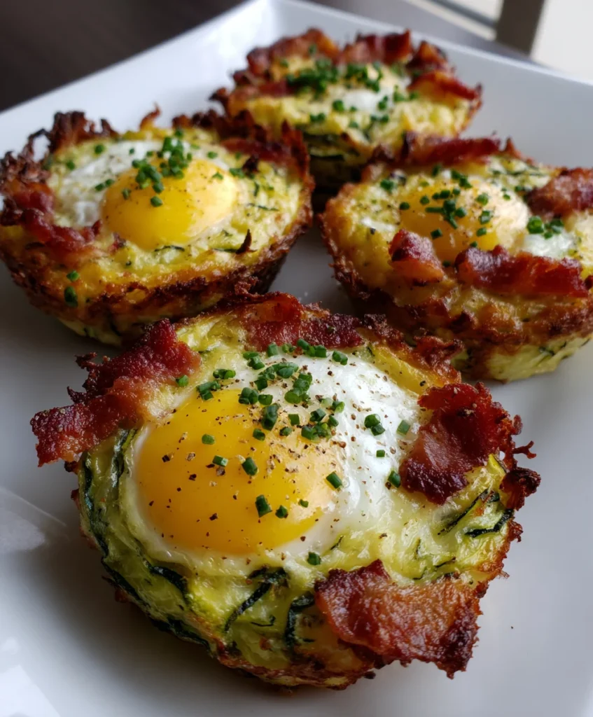 Keto Bacon Egg Zucchini