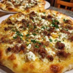 Hot Sausage Feta Honey Pizza