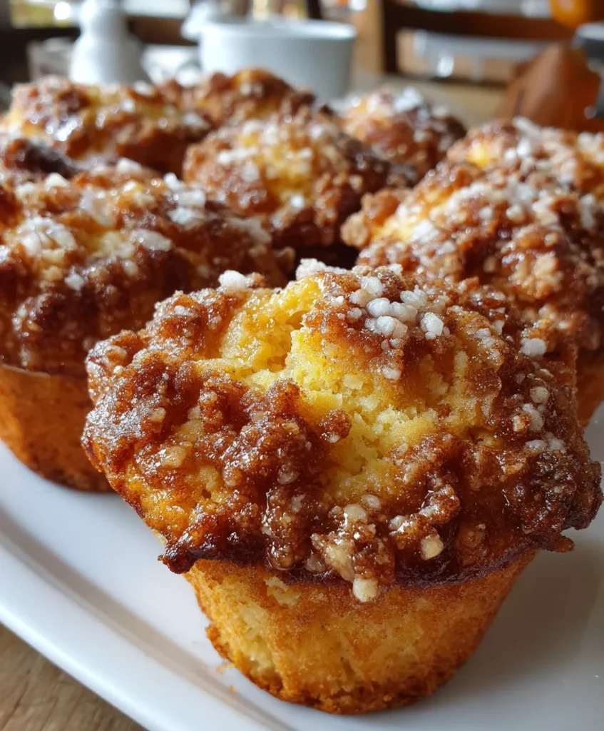 Cinnamon Muffins Crunch Topping