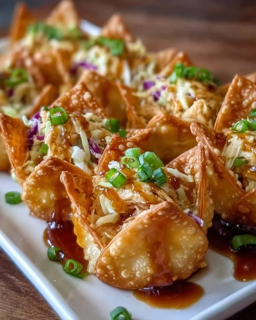 Delicious Applebee's Chicken Wonton Tacos served with dipping sauce