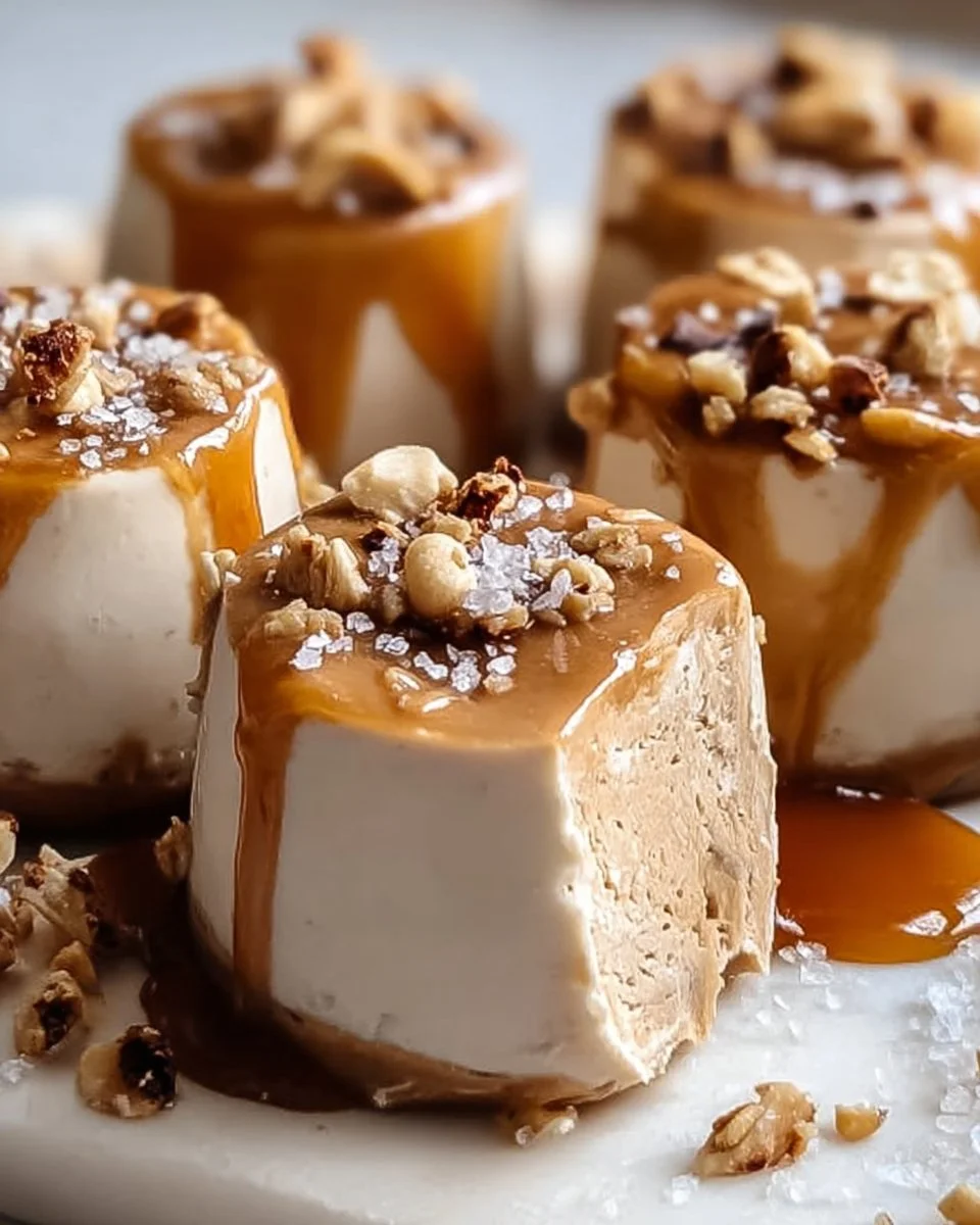 Frozen peanut butter Greek yogurt bites for a delicious and healthy snack