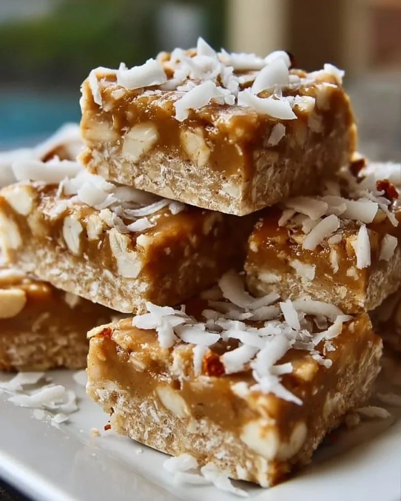 Healthy coconut vanilla protein bars packed with protein and flavor.