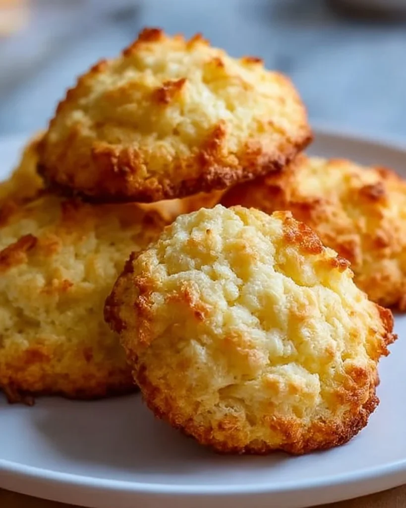 Keto Coconut Flour Cookies on a plate, healthy low-carb dessert option