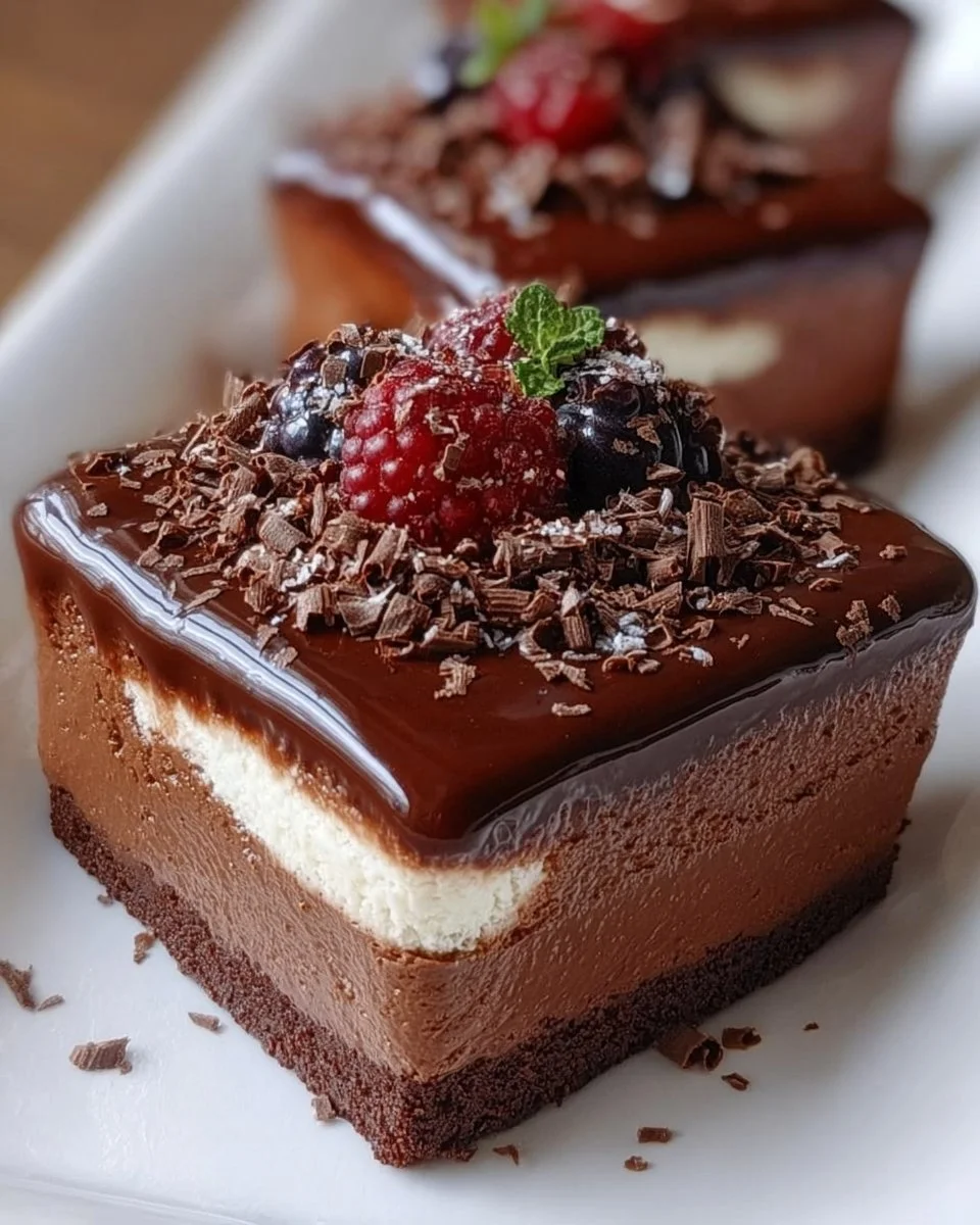 Delicious Chocolate Cottage Cheese Mousse served in a bowl