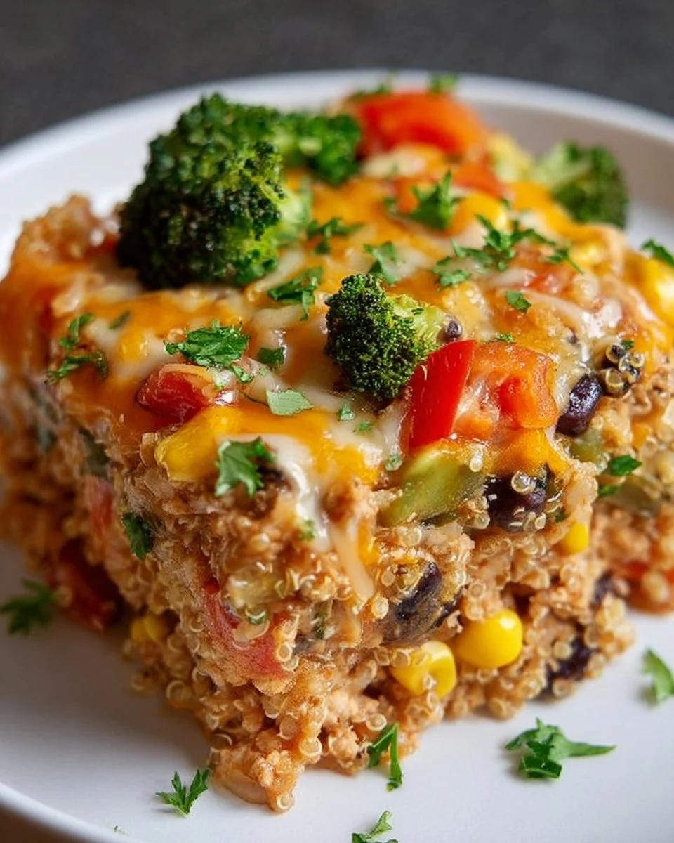 Delicious high-protein casserole with vegetables and lean meat