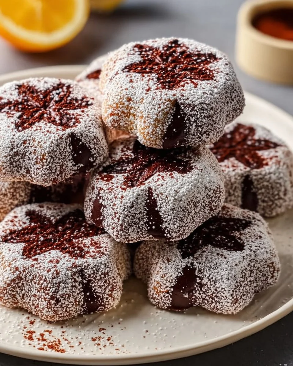 Delicious Mexican chocolate shortbread cookies with a rich chocolate flavor