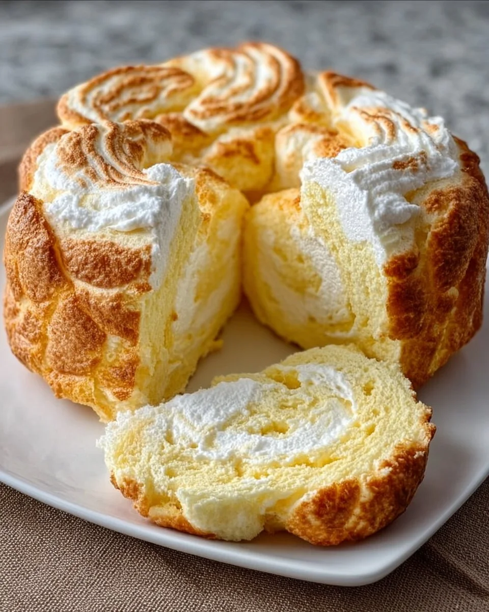 Swirled Cloud Bread - a light and fluffy low-carb recipe