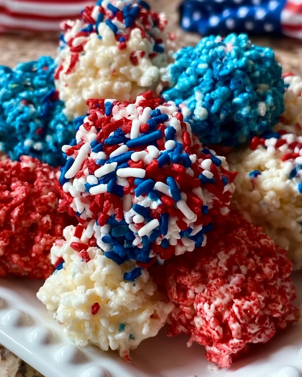 Delicious red, white & blue fireworks treats for a festive celebration