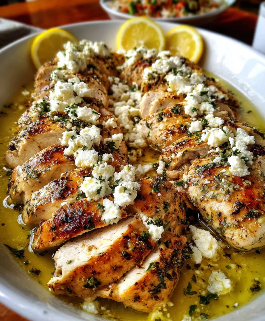 Greek Chicken with Lemon and Feta
