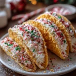 Christmas Cheesecake Tacos